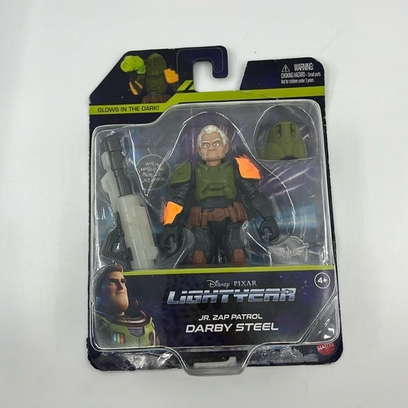 Disney PIXAR Lightyear Jr. Zap Patrol Darby Steel‎ Glows in the Dark by Mattel - Picture 1 of 12
